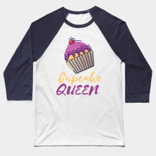 Cupcake Queen, Cherry on Top Baseball T-Shirt